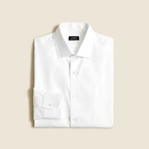 NWT!! J. CREW Slim Bowery Wrinkle Free Dobby Dress Shirt Point Collar Large